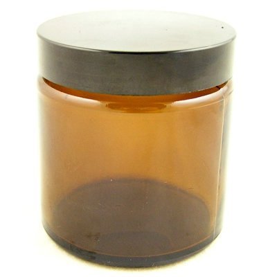 Glass Jars Amber 120ml With Black Cap, protects the contents from light damage