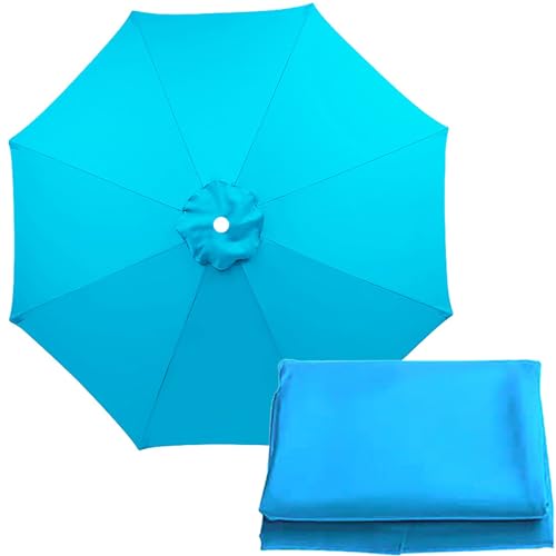 Sombrilla recambio tela de 300cm y 6 varillas para toldo parasol de patio exterior