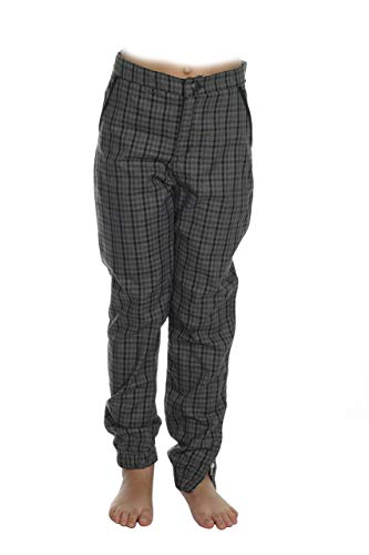 MPL Pantalón Niño 6 años a Cuadros Largo de Algodón y Cremalleras. Caliente para el Frío Invierno, Otoño. Ropa de Niños y Niñas de 2 años a 12 años. Pantalón para Colegio o Uniforme Escolar