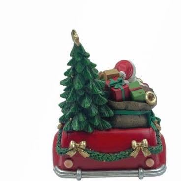 Amazon.co.jp: クリスマス 置き物 車サンタトナカイクラシックカー赤