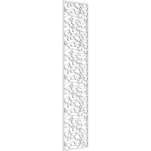 Image of 13 3 /8 inchW x 55 3 /8 inchH x 3 /8 inchT Walker Decorative Fretwork Wall Panels in Architectural Grade PVC