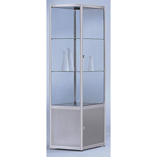 BST INSIDE Staufachvitrine - quadratisch, 2 Böden, Unterschrank - HxBxT 1820 x 400 x 400 mm - Glasvitrine… – Bild 3