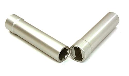 Integy RC Upgrades for Axial, Alloy Machined 55mm Center Driveshaft Spline Tubes for Axial 1/10 Size Off-Road