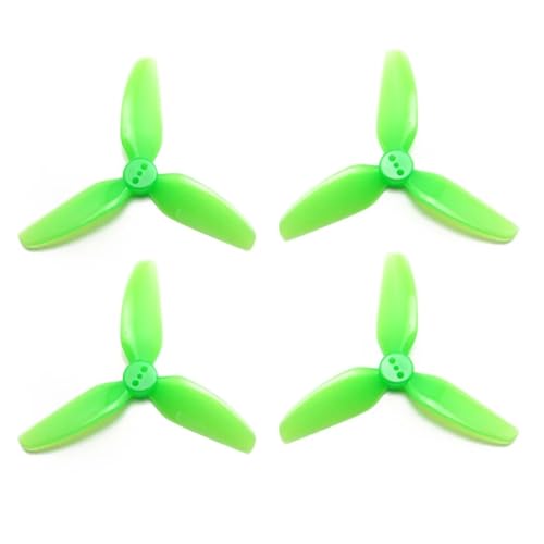 Hélices pour drone anti-chute T3X3X3 tripale 3030 vertes x4
