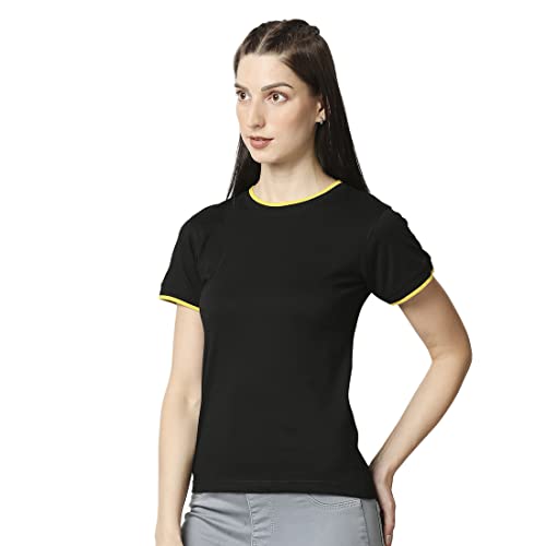 Image of Bewakoof Half Sleeve Plain Rib T-Shirt