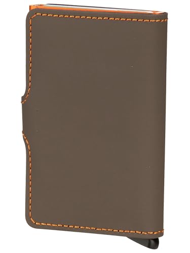 Image of Secrid miniwallet matte truffle orange dark
