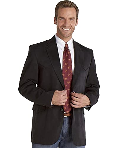 Circle S Men's Microsuede Sport Coat Tall Black 52 T
