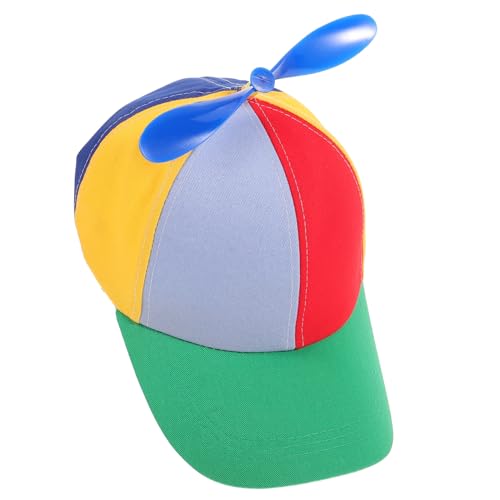SAFIGLE Baseball Cap with Detachable Propeller Summer Sun Protection Hat for Outdoor Activities Design for Boys for Everyday Wear and Family Vacations Multi