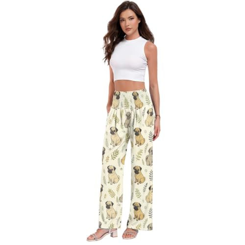 Pantalon décontracté pour femme Carlin Meadow confection fluide haut de gamme