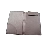 Holibanna Carpeta de Piel Sintética Elegante para Cheques con Clip para Bolígrafo Organizador para Menús y Facturas para Bares Restaurantes Hoteles y Salones Color Café