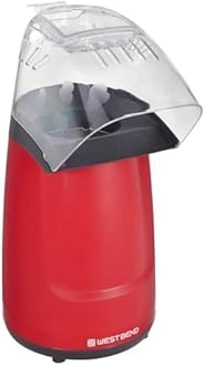 Air Crazy Popcorn Machine for Healthy Snacking with No Oil, 4-Quart, Red