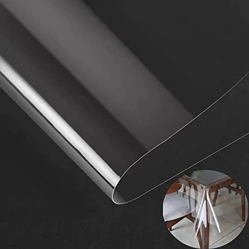 Liberecoo Clear Vinyl Tablecloth Protector Waterproof Oil-Proof Plastic Table Cover Transparent Sheet Rectangle 60 X 84 Inch #TOP17
