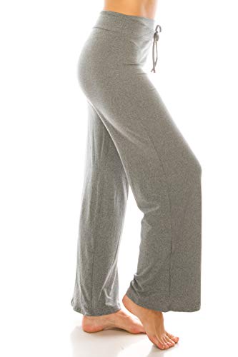 Image of Leggings Depot Women's Wide Leg Drawstring Pajama Pants for Lounge, Sleep