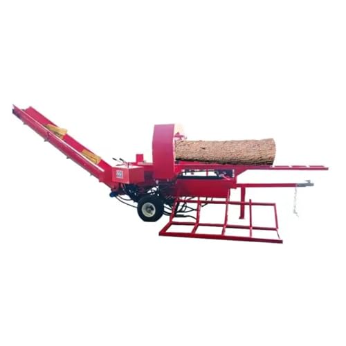 Procesador de leña compacto de 25 toneladas con motor de gasolina de 15 hp con diámetro de tronco de división de 350 mm