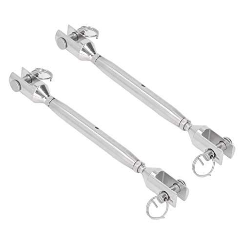 Rigging Jaw Turnbuckle 2pcs M8 Thread Stainless Steel Turnbuckle Wire Rope Tensioner Marine Screw Rigging Hardware miniatura 7