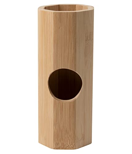 Dehner Accesorio para roedores Favoritos, túnel de bambú, Aprox. 8 cm de diámetro, Longitud 19,7 cm, Color marrón