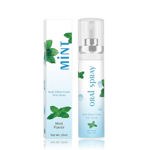 Spray Eliminar Aliento, Spray Bucal 20ml, Spray para Boca Seca, Mantiene Los Dientes y Las Encías Saludables, Efecto Prolongado