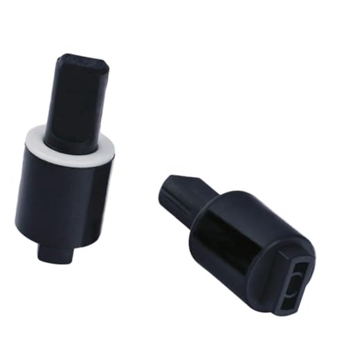 Lot de 2 charnières d'amortisseur rotatives pour abattant de WC - Mécanisme hydraulique à fermeture amortie pour ralentir le couvercle et la porte -...