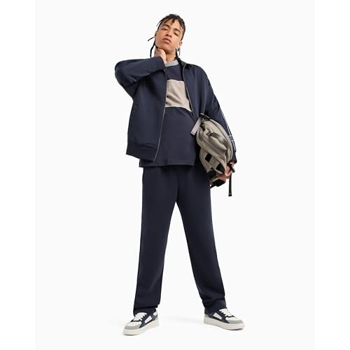 Armani Exchange Men's Stretch Cotton Sweatpant with Contrast Stripe Ax Logo2