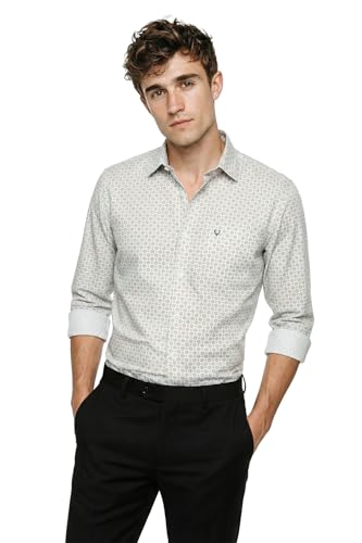 Image of Allen Solly Men Cotton Blend Regular Fit Shirt