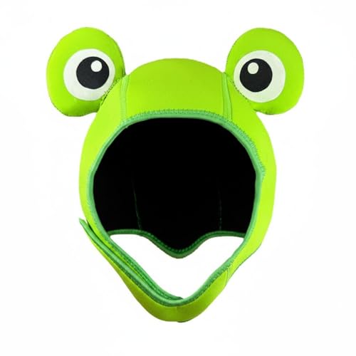 Bonnet néoprène dessin animé chaud anti-UV pour préserver la chaleur en piscine et mer