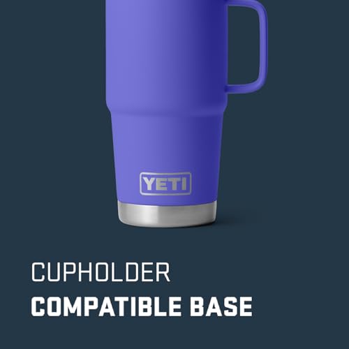 Image of YETI Rambler 20 oz Travel Mug, Stainless Steel, Vacuum Insulated with Stronghold Lid
