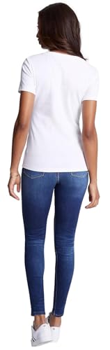 Tommy Hilfiger Women Short Sleeve V-Neck Solid Cotton Tee4
