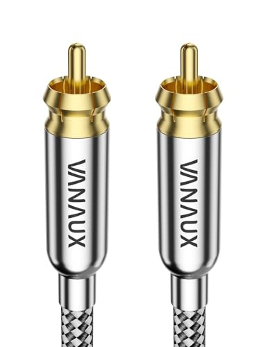 Câble caisson de basses coaxial numérique RCA pour haut-parleurs et Home Cinéma 0,9m