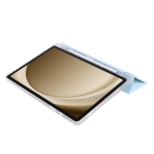 Étui Samsung Galaxy Tab A11 vert clair en cuir et silicone rigide SM-X133 - 3