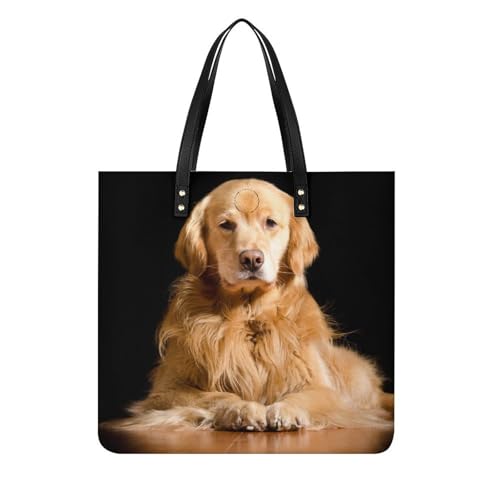 Tote bag Golden Retriever : grand sac de voyage et de shopping pour femmes