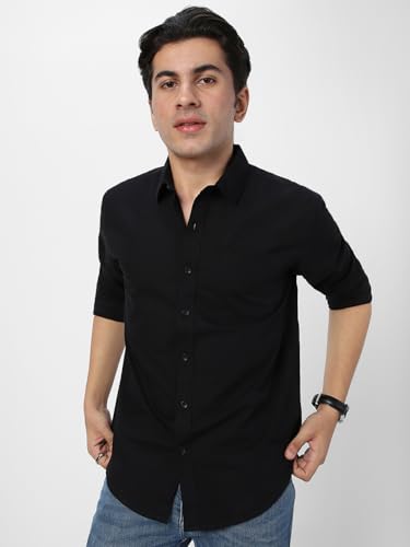 Image of Urbano Fashion Men's Cotton Full Sleeve Regular Fit Casual Solid Shirt