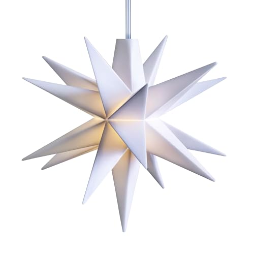 Deco-Trend Kunststoff-Stern Mini, weiß
