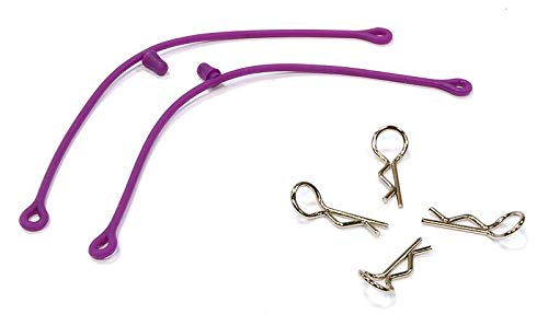 Integy RC Secured Body Clip (4) with 115mm Connecting Link for 1/10 Scale