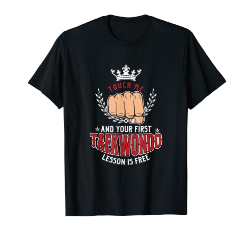Taekwondo Mestre artes marciais quimono cinto preto presente t-shirt, Preto