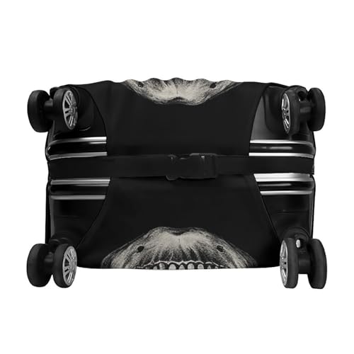 Carry on Luggage Cover Skull in Darkness Suitcase Covers for Luggages Tsa Approved Travel Luggage Sleeve Protector Elastic Suitcase Protector Anti-Scratch Washable Fits 19-30 Inch Case -L 6