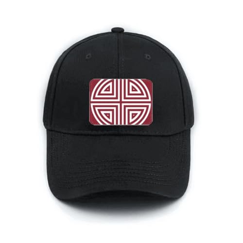 Casquette de baseball noire broderie chinoise chapeau réglable homme femme
