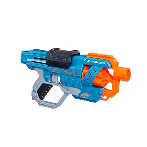 Nerf, Lançador de Dardos, Elite 2.0, Commander RD-6 - Tambor Giratório, Inclui 12 Dardos - A partir de 8 Anos