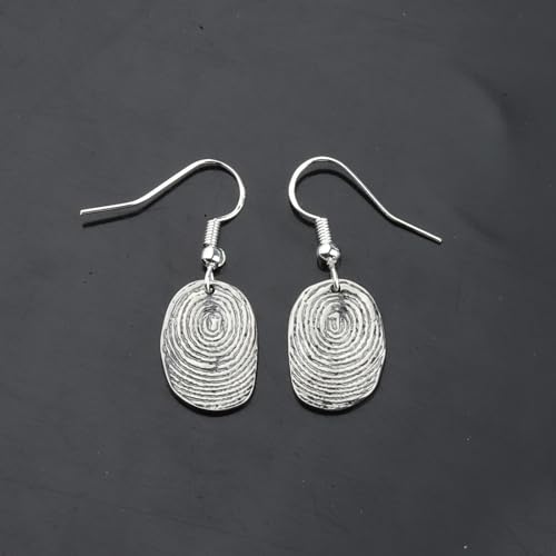 ENSIANTH Forensics Gift Fingerprint Earrings Science Investigator Gift Crime -Criminologist Earrings4