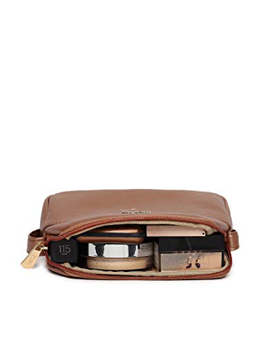 Image of KLEIO Crossbody Bag for Women | Elegant Sling Bag for Girls with Polyester Lining & Zip Closure to Carry Phone, Wallet, Makeup | Suitable for College, Parties & Travel