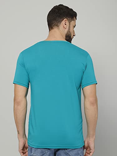 Image of T-Shirt for Men - 100% Cotton Casual T-Shirt | Half Sleeve, Round Neck 4 Way Stretch Fabric | Slim Fit T-Shirt