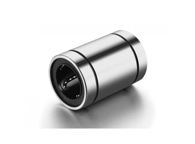 LM8UU Linear Ball Bearing Bush Steel - 8mm | Ideal For CNC Router Mill Machine, DIY projects, CNC machinery, and 3D printers | High Precision - Pack Of 2