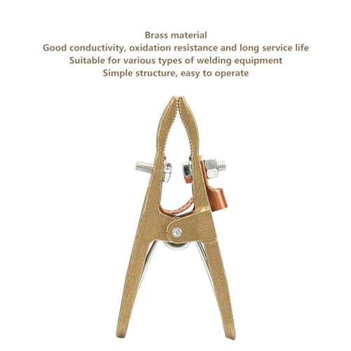 FLEXMAN Welding Ground Clamp, a Shape Brass Welding Earth Clip, Welding Earth Clamp for Shipyards Machinery Manufacturing - Image 4