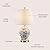 JONATHAN Y JYL3005C Penelope 22" Chinoiserie Classic LED Table Lamp Cottage Traditional Bedside Desk Nightstand for Bedroom Living Room Office College Bookcase LED Bulb Included, Gray/White