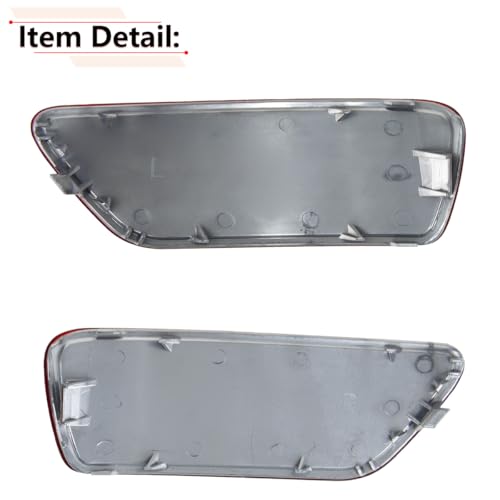 Image of RLB-HILON Rear Bumper Reflector Compatible with Jeep and Dodge Model | for Grand Cherokee 2011-2021, for Journey 2011-2020, for Compass 2011-2017, Driver and Passenger Side