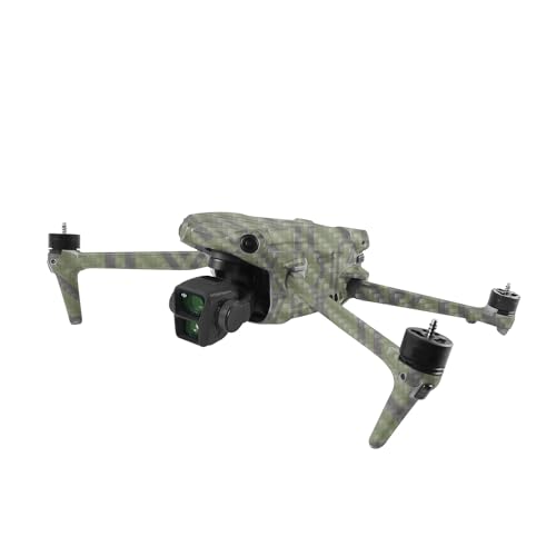 Image of MightySkins Carbon Fiber Skin Compatible with DJI Air 3 - Green Western | Protective, Durable Textured Carbon Fiber Finish | Easy to Apply
