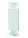 Leviton 012-80414-00W 4.3" X 1.9" X .3" White Decora Blank Insert Adapter Plate