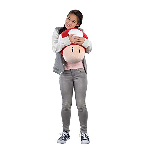 Red Mushroom Mocchi Mocchi (Large), das Nintendo Mario Kart Mocchi Mocchi Plüsch Spielzeug Kissen in 40cm Größe. Perfekt… – Bild 6