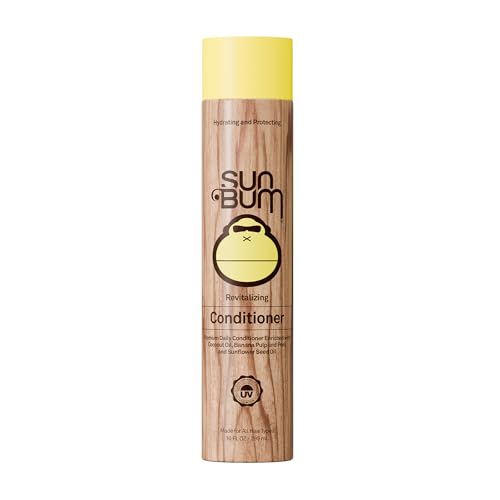 Sun Bum Revitalizing Conditioner - Hydrating and Nourishing Hair - Smoothes and Strengthens - UV Protecting - Vegan - Made Without Parabens - 10 oz