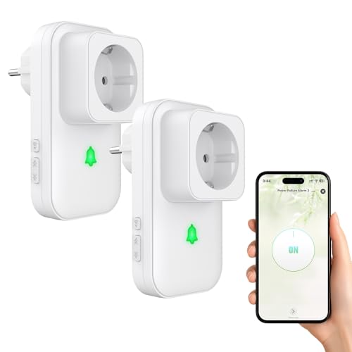 COTINSE 2 Pack Détecteur de Coupure de Courant WiFi, Prise d'Alarme de Coupure de Courant Tuya...