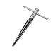 QST 5mm - 16mm Bridge Pin Hole Hand Held Reamer T Handle Tapered 6 Fluted Chamfer Reaming Woodworker Cutting Tool